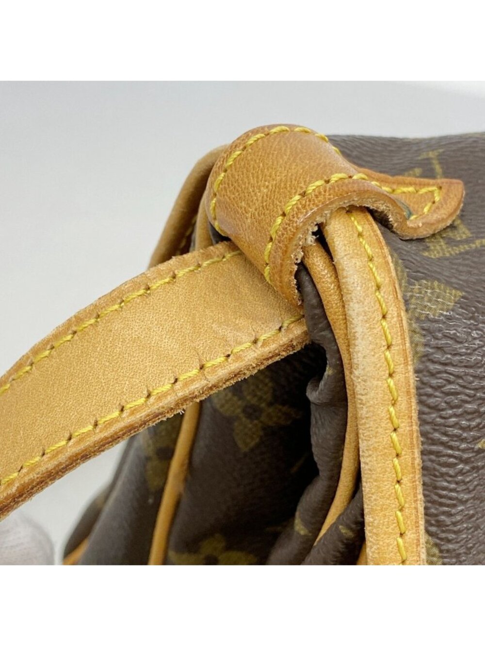 Louis Vuitton Shoulder Bag Monogram Saumur 30 Brown - Picture 9 of 10